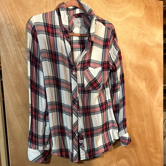 Rails Red and White Plaid Shirt - Picture 1 of 5